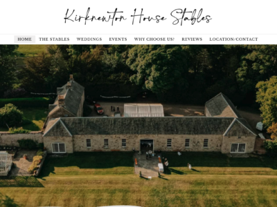 Not just accommodation websites! We do a whole lot of other websites for other industry sectors. We're rather pleased with how this site for such a lovely wedding venue turned out!